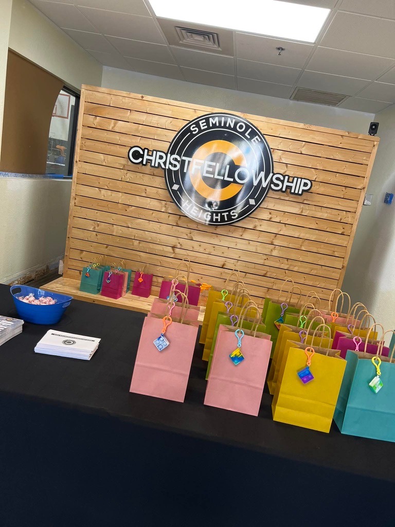 Guest Central at Christ Fellowship Tampa prepared to welcome first-time guests