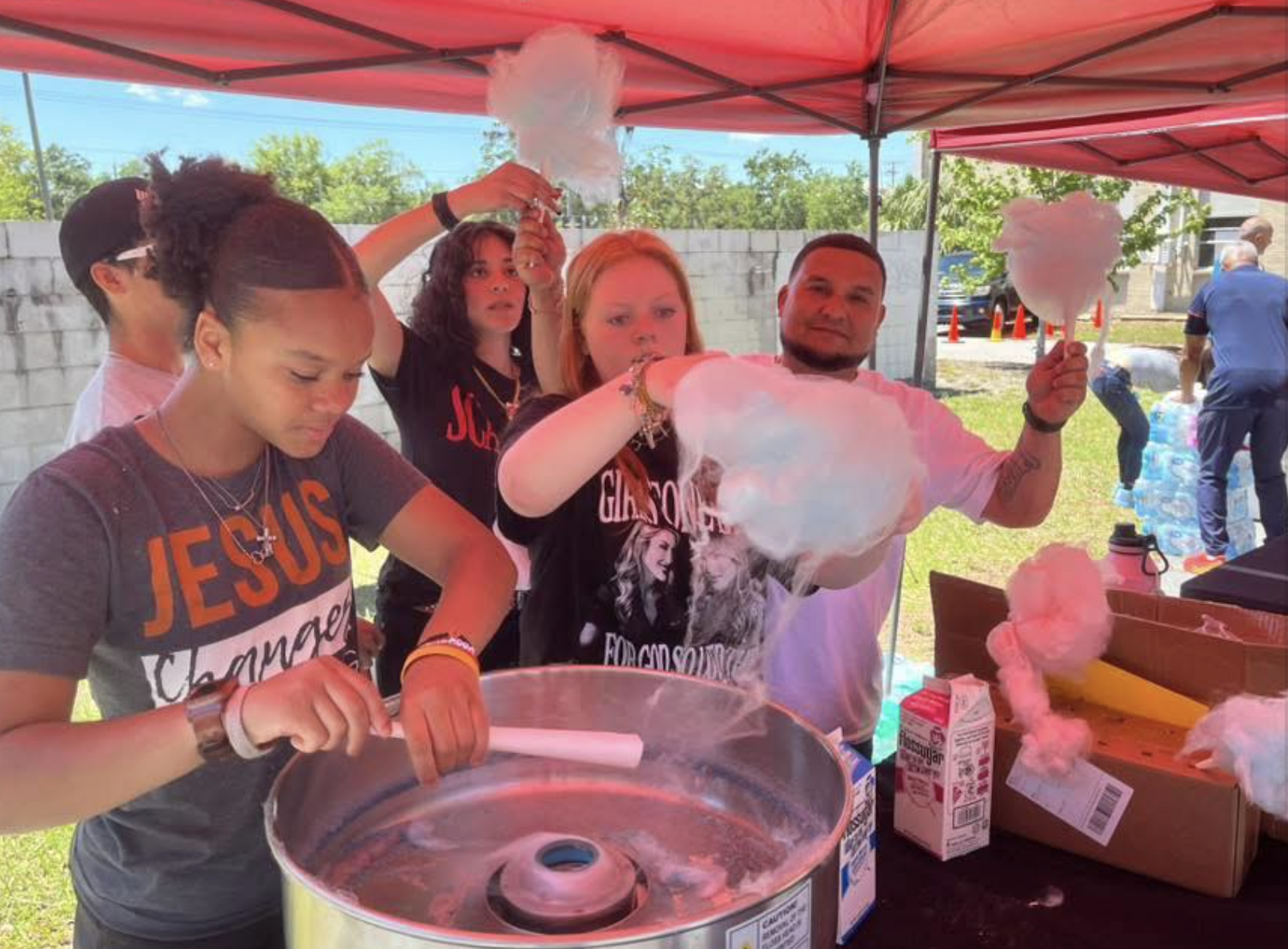 Christ Fellowship volunteers serving neighbors at a community outreach event